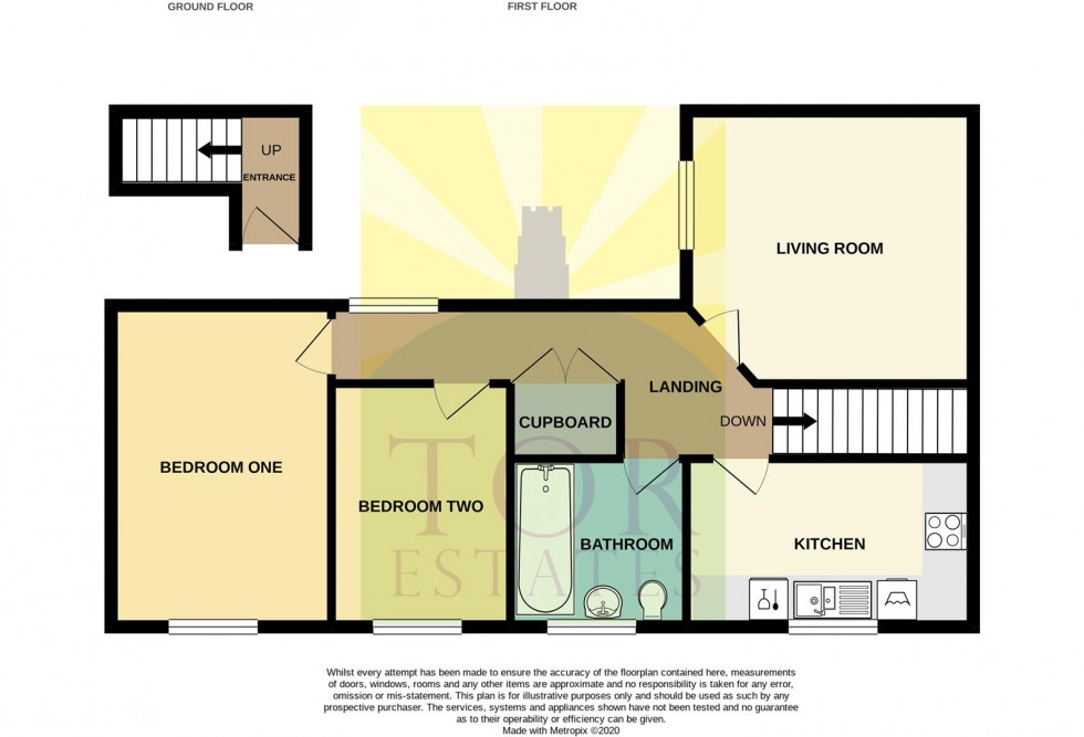 Floorplan for Northload Street, Glastonbury