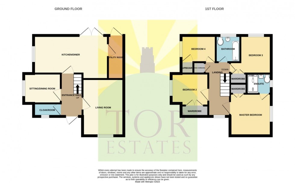 Floorplan for Walton Close, Glastonbury