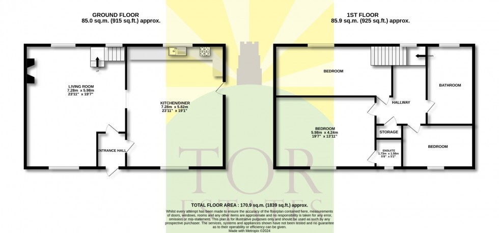 Floorplan for Cowl Street, Shepton Mallet