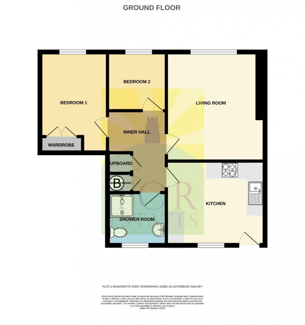 Floorplan for Feversham Lane, Glastonbury