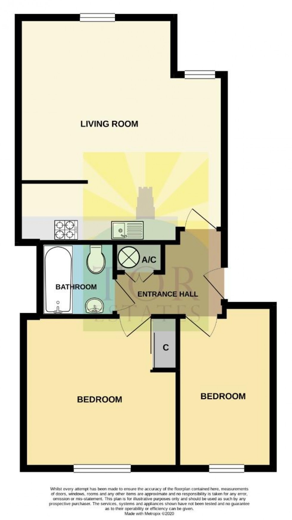 Floorplan for Coachmans Yard, Glastonbury